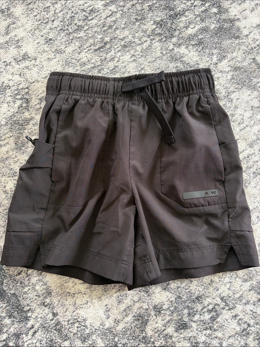 Athletic Works Black Kids Utility Shorts